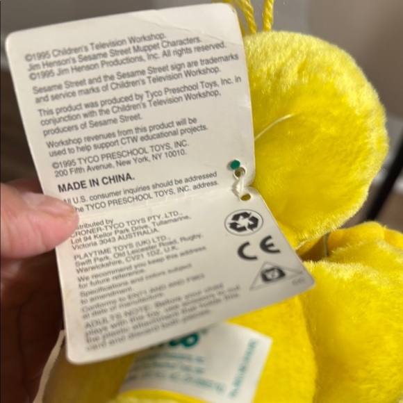 Sesame Street Big Bird Plush Toy Yellow and Orange - Picture 3 of 4